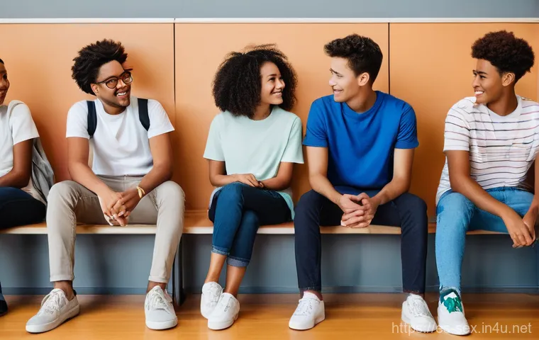 성교육과 사회문화적 차이 - **Prompt:** A thoughtful young person, approximately 16-18 years old, is seated in a modern, well-li...